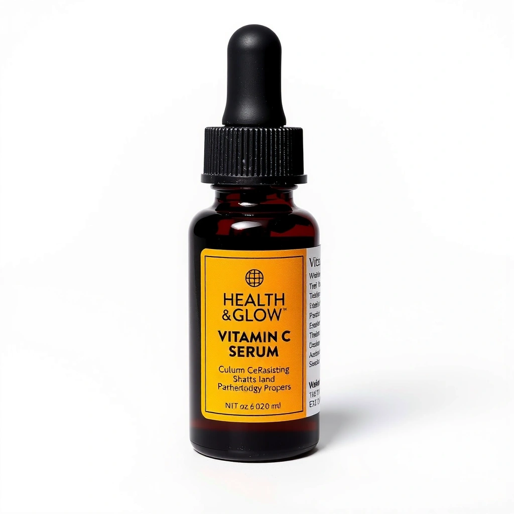 Healthglowessentialscx & Glow Vitamin C Serum bottle